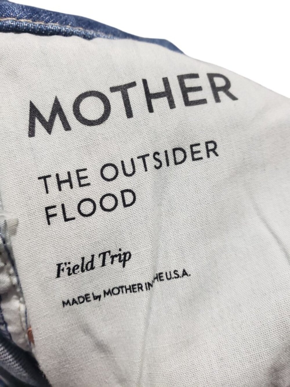 Mother The Outsider Flood Denim Flare Blue Jeans Field Trip Womens 26 - Picture 6 of 15